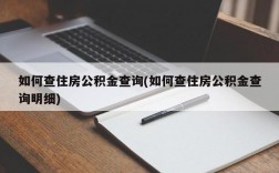 如何查住房公积金查询(如何查住房公积金查询明细)