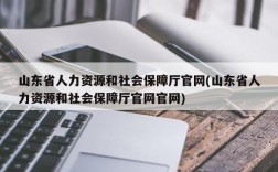 山东省人力资源和社会保障厅官网(山东省人力资源和社会保障厅官网官网)