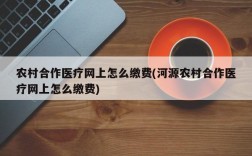 农村合作医疗网上怎么缴费(河源农村合作医疗网上怎么缴费)