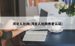 河北人社网(河北人社网养老认证)