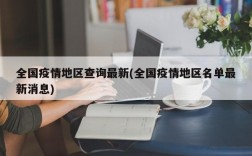 全国疫情地区查询最新(全国疫情地区名单最新消息)