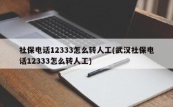 社保电话12333怎么转人工(武汉社保电话12333怎么转人工)