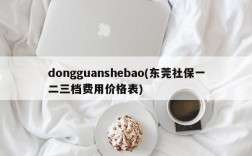 dongguanshebao(东莞社保一二三档费用价格表)