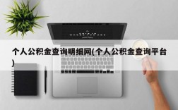 个人公积金查询明细网(个人公积金查询平台)