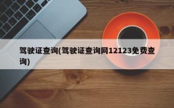 驾驶证查询(驾驶证查询网12123免费查询)