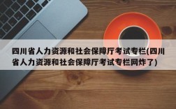 四川省人力资源和社会保障厅考试专栏(四川省人力资源和社会保障厅考试专栏网炸了)