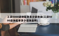 工资5000退休能拿多少退休金(工资5000退休能拿多少退休金啊)