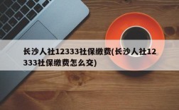 长沙人社12333社保缴费(长沙人社12333社保缴费怎么交)