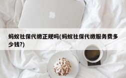 蚂蚁社保代缴正规吗(蚂蚁社保代缴服务费多少钱?)