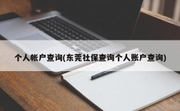 个人帐户查询(东莞社保查询个人账户查询)