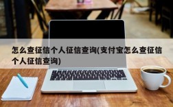 怎么查征信个人征信查询(支付宝怎么查征信个人征信查询)