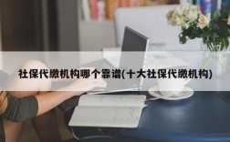 社保代缴机构哪个靠谱(十大社保代缴机构)