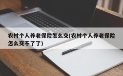 农村个人养老保险怎么交(农村个人养老保险怎么交不了了)