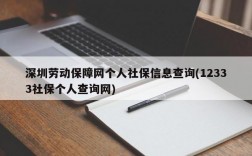 深圳劳动保障网个人社保信息查询(12333社保个人查询网)