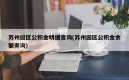 苏州园区公积金明细查询(苏州园区公积金余额查询)