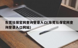 东莞社保官网查询登录入口(东莞社保官网查询登录入口网站)