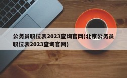 公务员职位表2023查询官网(北京公务员职位表2023查询官网)