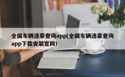 全国车辆违章查询app(全国车辆违章查询app下载安装官网)