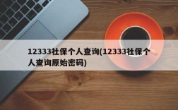 12333社保个人查询(12333社保个人查询原始密码)