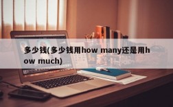 多少钱(多少钱用how many还是用how much)