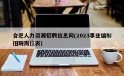 合肥人力资源招聘信息网(2023事业编制招聘岗位表)