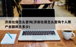 济南社保怎么查询(济南社保怎么查询个人账户余额利息多少)