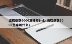 缴费基数6000意味着什么(缴费基数3000意味着什么)