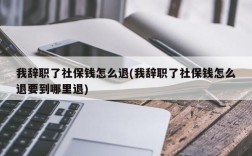 我辞职了社保钱怎么退(我辞职了社保钱怎么退要到哪里退)