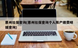 惠州社保查询(惠州社保查询个人账户缴费明细查询)